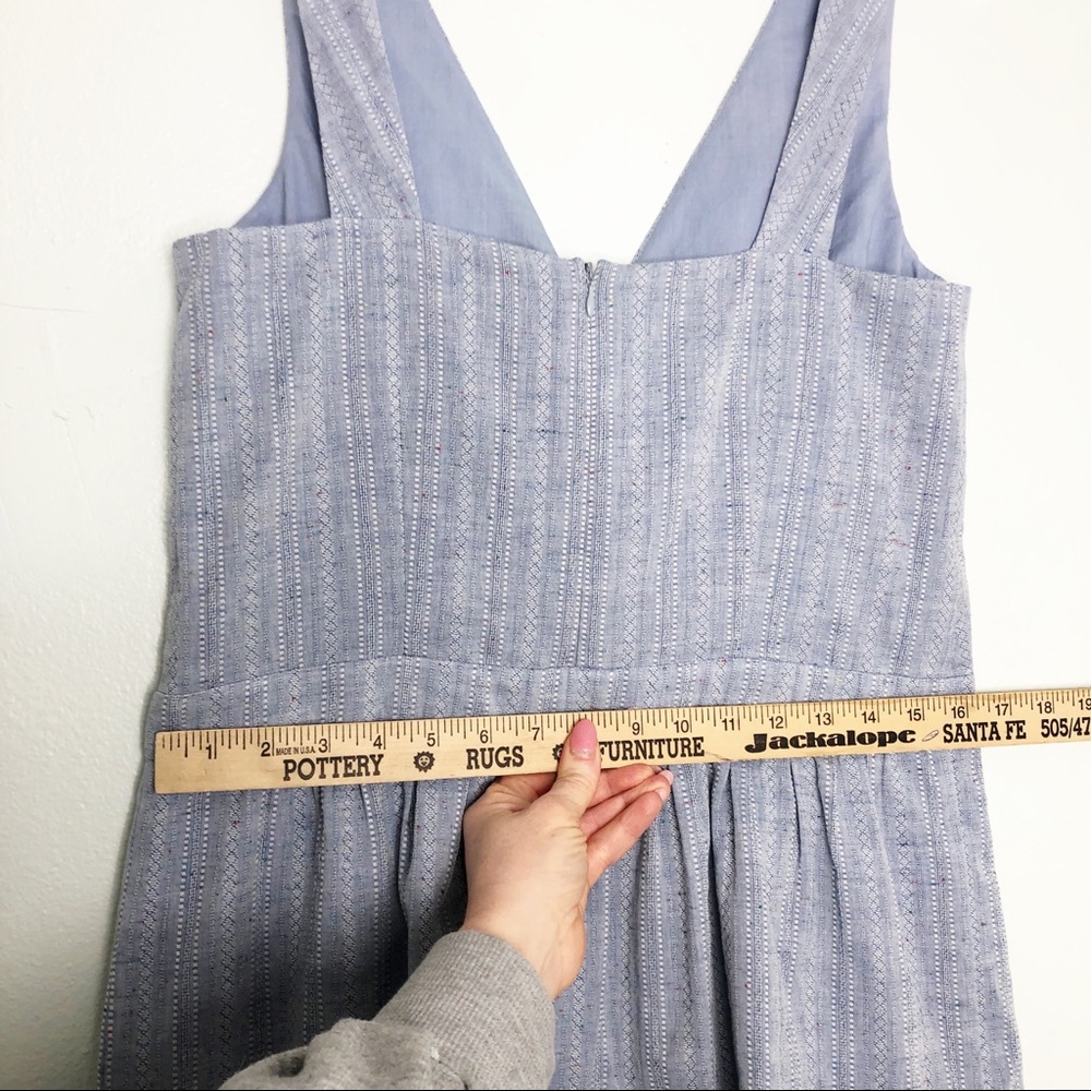 Color Block Blue Stripe Sleeveless V-Neck Mini Dress Women’s Size Small NWT - Picture 14 of 15